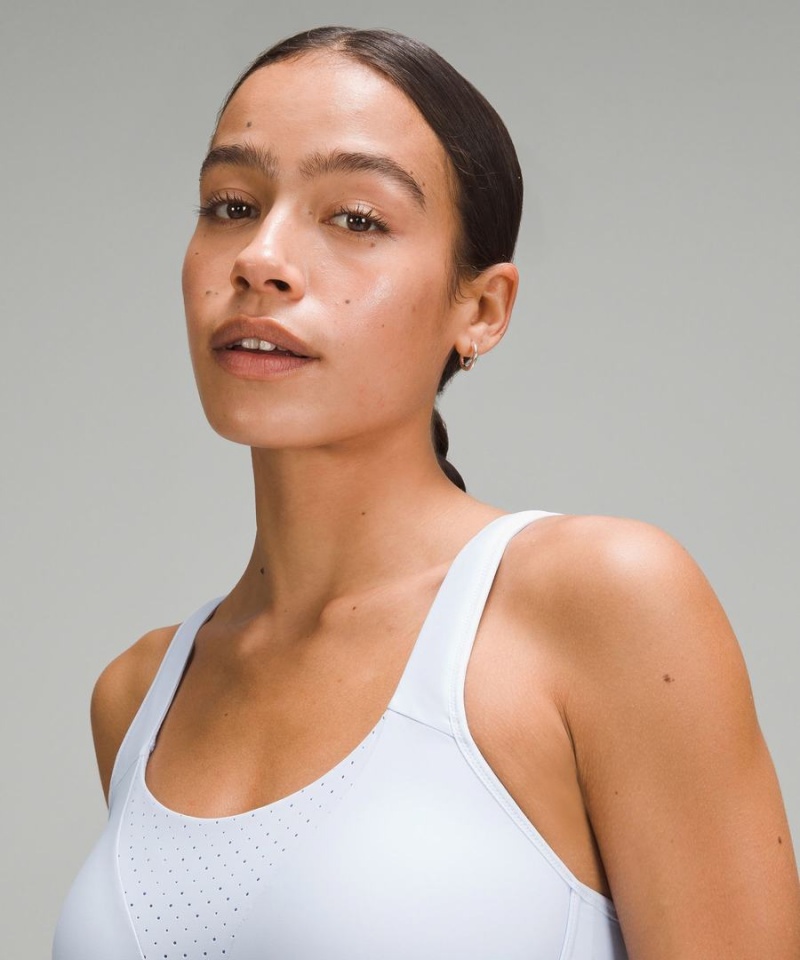 Lululemon Run Times Bra High Support, B–G Cups Sport BH Damen Weiß | 4581LCUSB