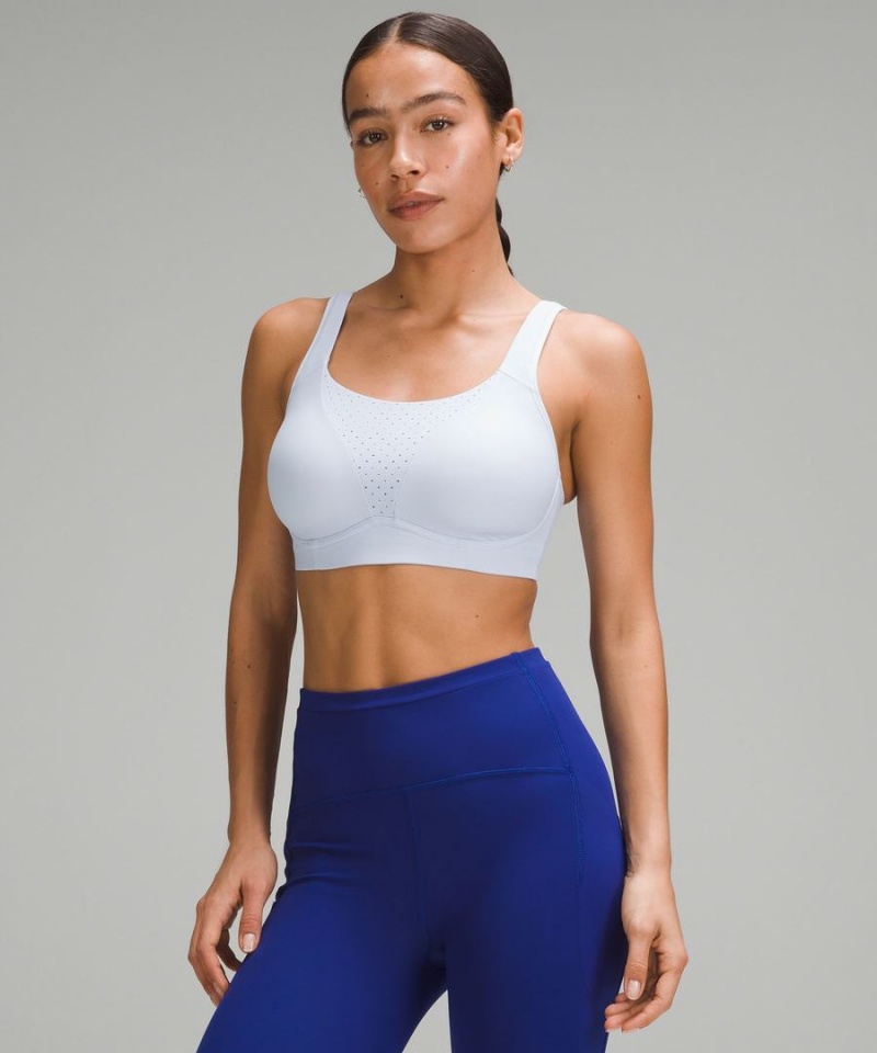 Lululemon Run Times Bra High Support, B–G Cups Sport BH Damen Weiß | 4581LCUSB