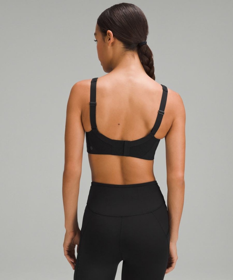 Lululemon Run Times Bra High Support, B–G Cups Sport BH Damen Schwarz | 8350MLVGY