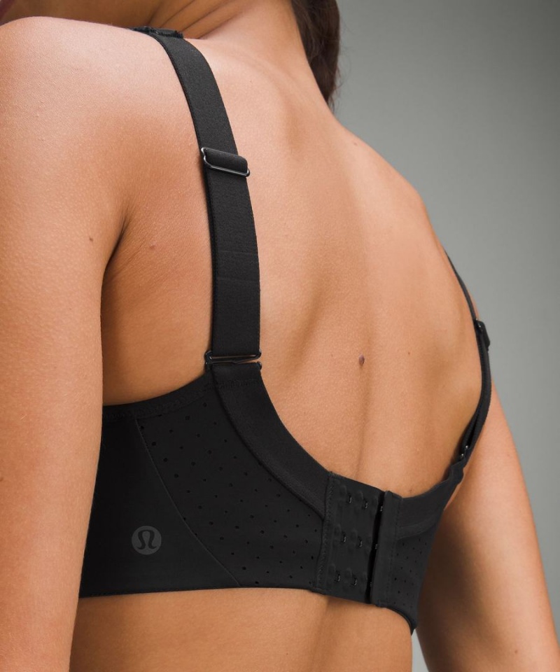 Lululemon Run Times Bra High Support, B–G Cups Sport BH Damen Schwarz | 8350MLVGY