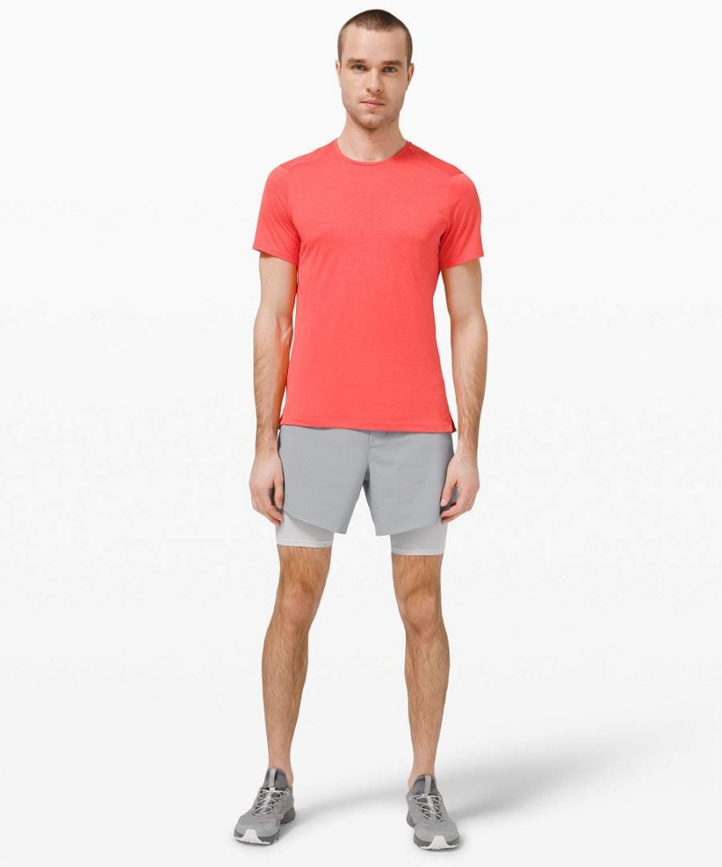 Lululemon Run Town Kurze Hose Herren Grau | 9812ZLHAD