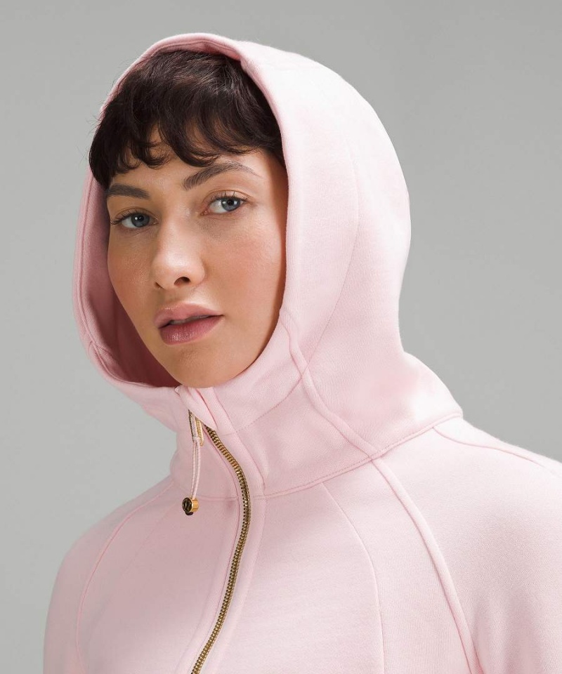 Lululemon Scuba Full-Zip Hoodie Damen Rosa | 7625TQOSB