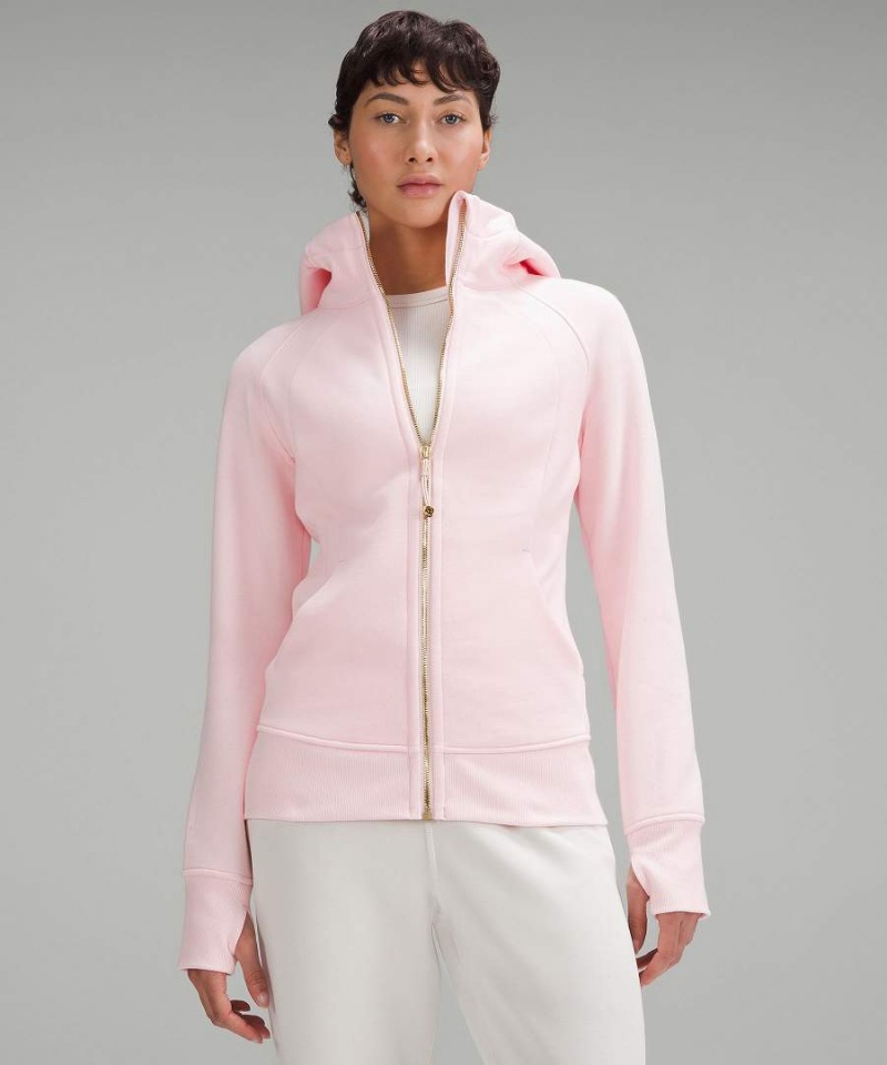 Lululemon Scuba Full-Zip Hoodie Damen Rosa | 7625TQOSB