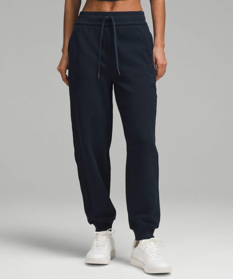 Lululemon Scuba High-Rise Relaxed Full Length Jogginghose Damen Navy | 8539XQDIG