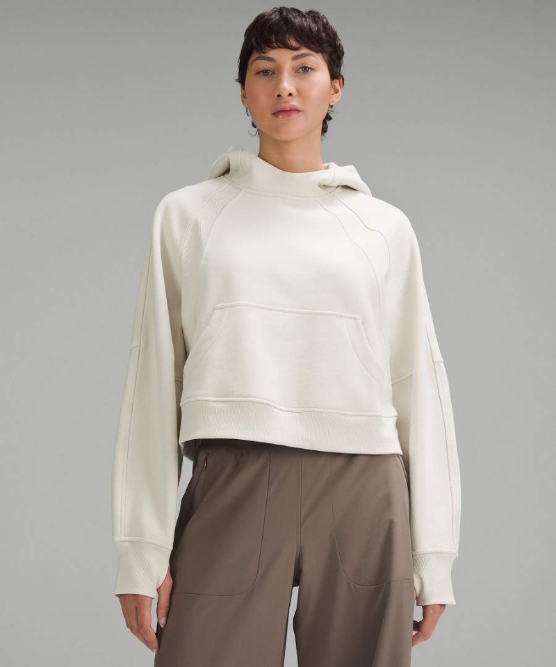 Lululemon Scuba Oversized Hoodie Damen Beige | 1263TKAUP