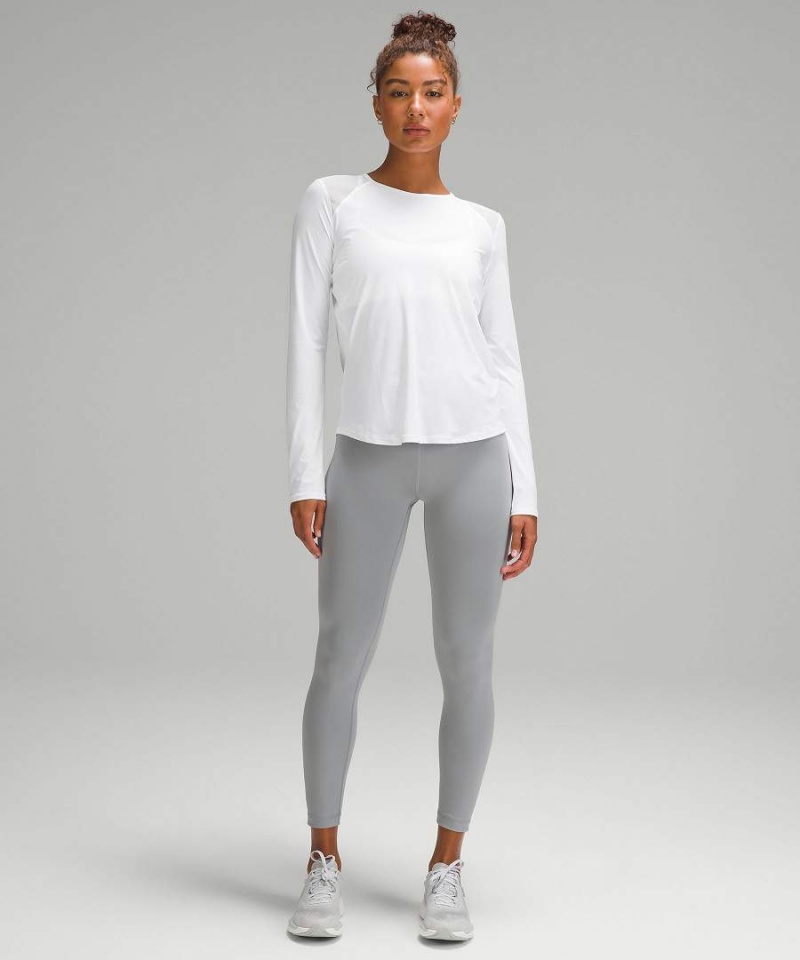 Lululemon Sculpt Langarmhemd Damen Weiß | 8602PJRAH