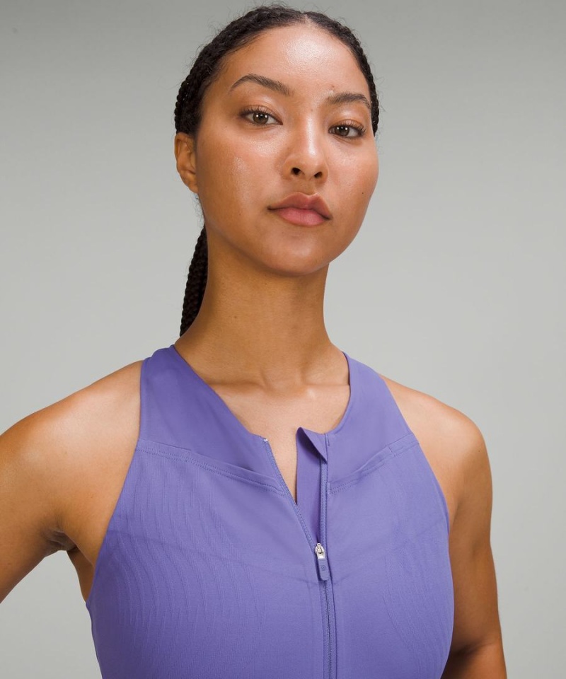 Lululemon SenseKnit Lauf One-Piece Body Damen Indigo | 8936AIOWD