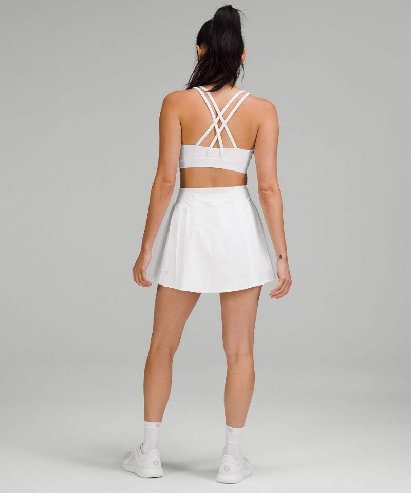 Lululemon Side-Pleat High-Rise Tennis Röcke Damen Weiß | 7263AWOJS