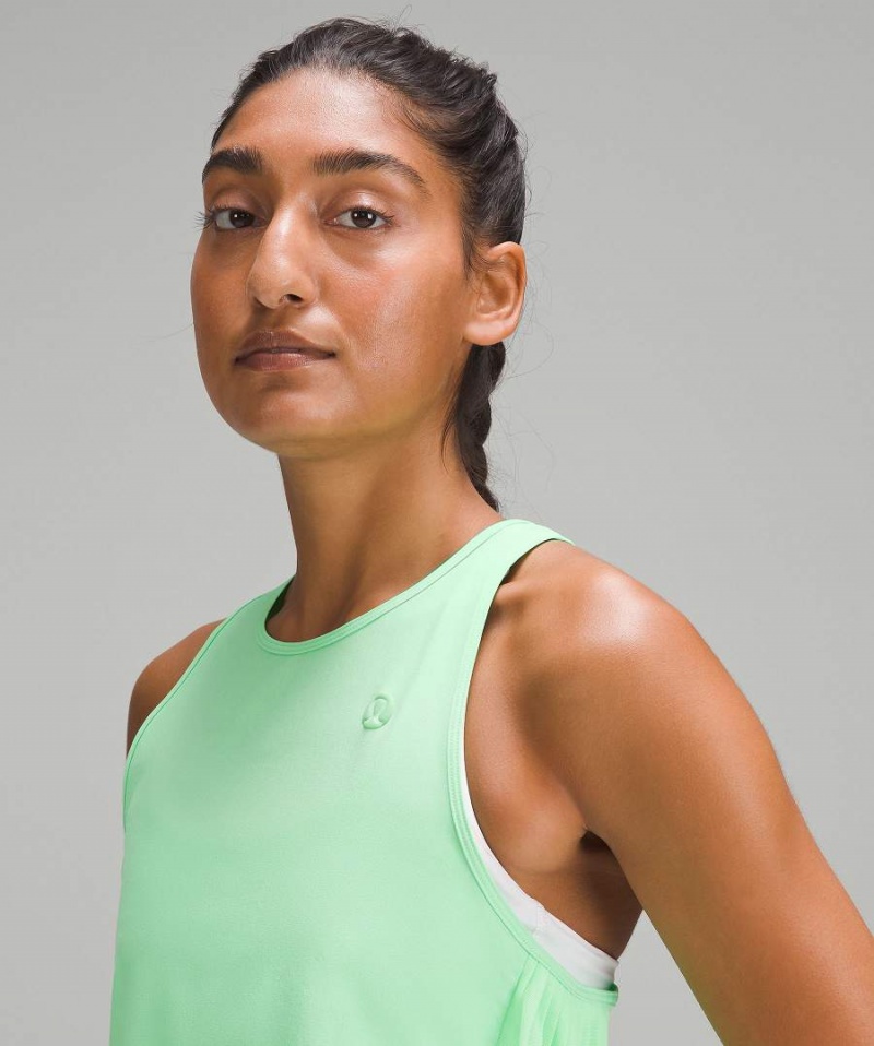 Lululemon Side Pleats Tennis Tanktop Damen Türkis | 4583OUEHP