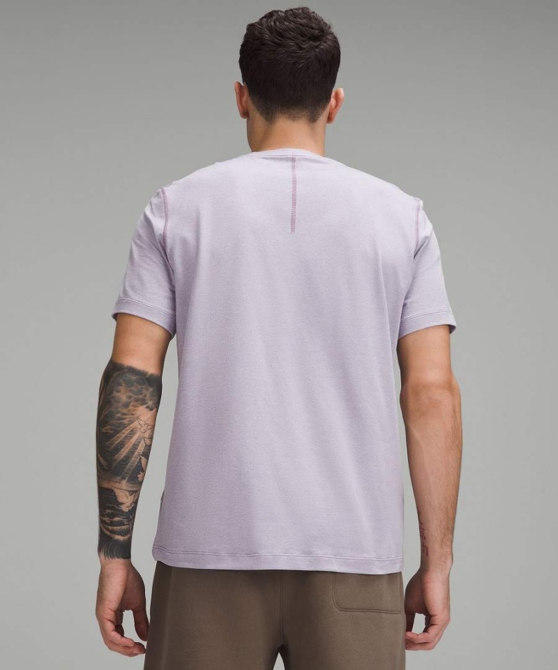 Lululemon Soft Jersey Kurzes-Sleeve T-shirts Herren Lila Lila | 6480VLXCZ