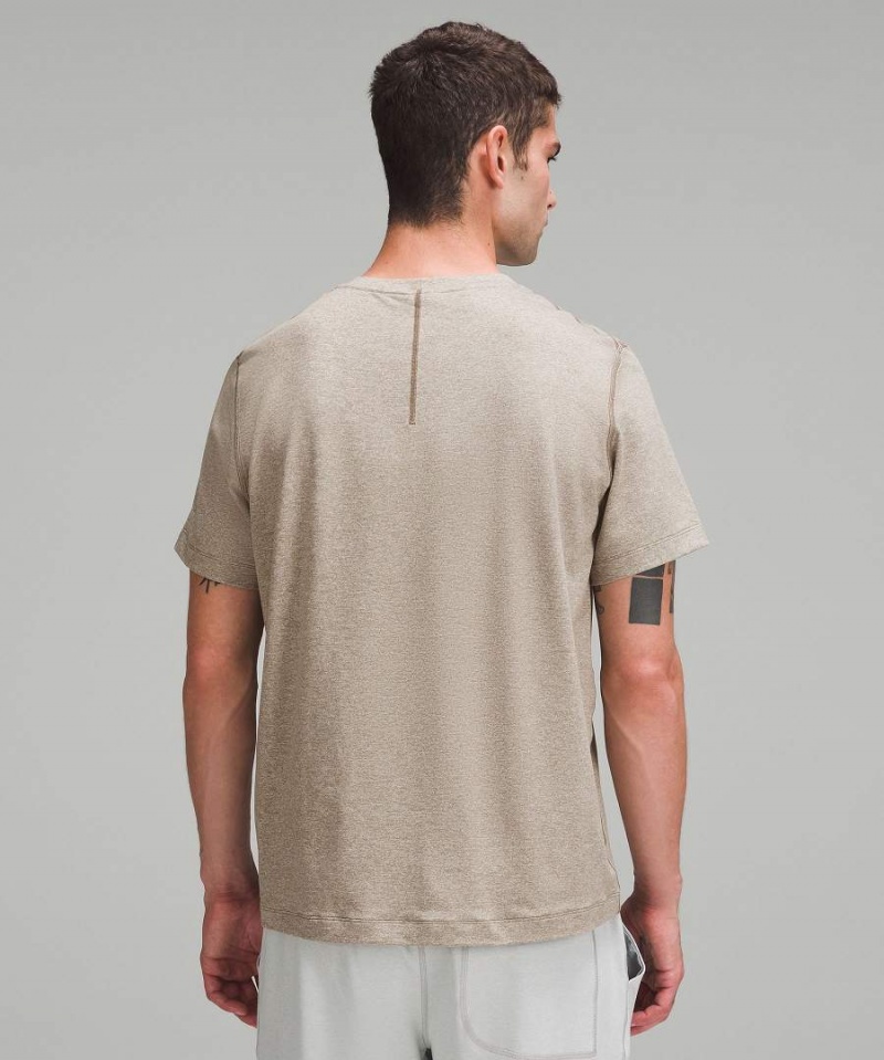 Lululemon Soft Jersey Kurzes-Sleeve T-shirts Herren Beige | 7019YGBZP