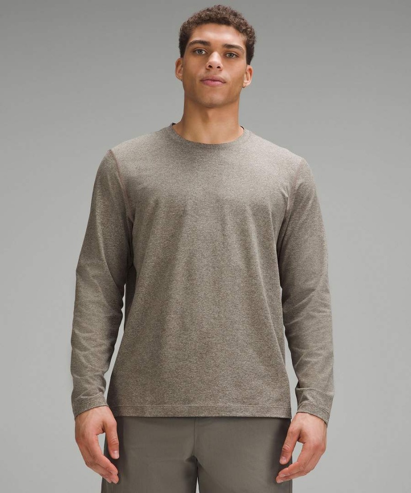 Lululemon Soft Jersey Langarmhemd Herren Braun | 4358CEXRJ