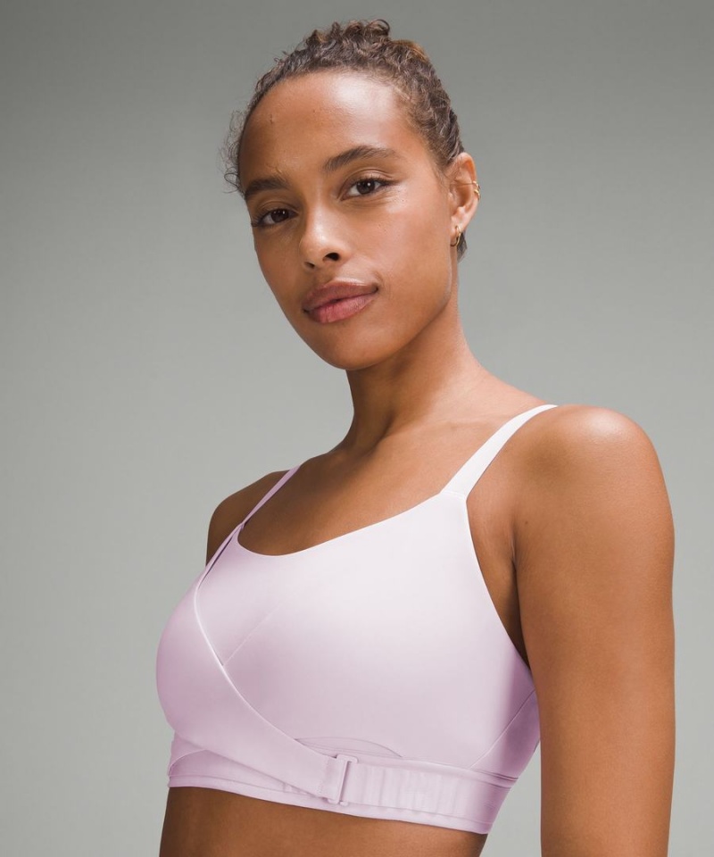 Lululemon Super-Soft Adjustable Recovery Bra Light Support, B-D Cups Sport BH Damen Rosa | 9678RUBYJ