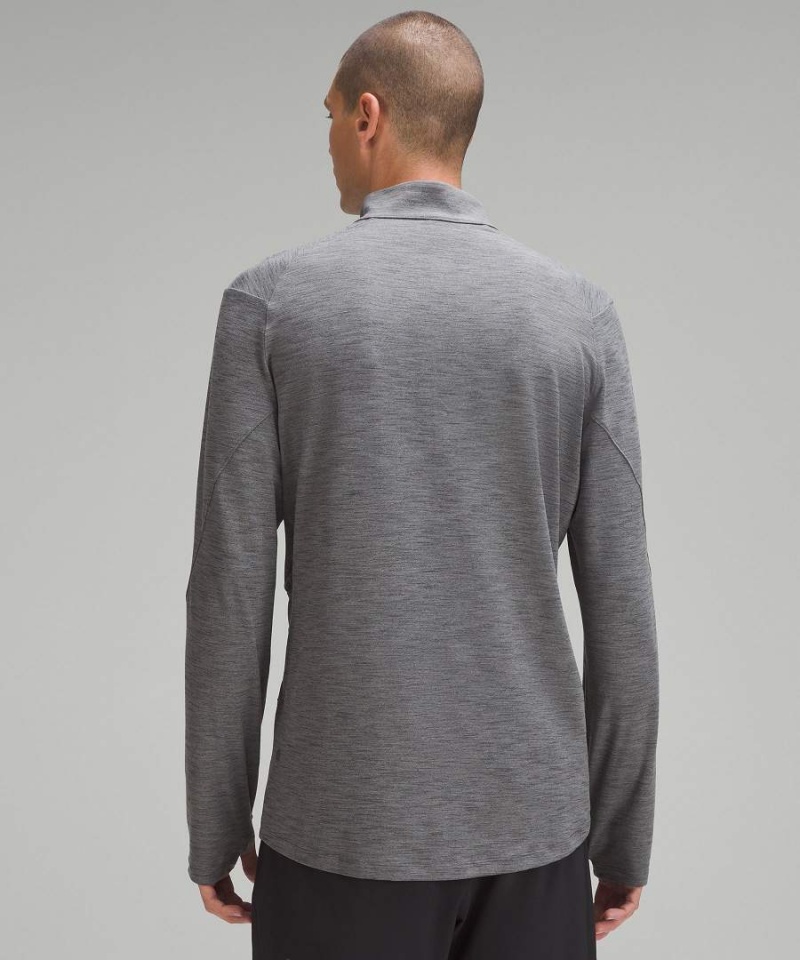 Lululemon Surge Warm Half Zip Sweatshirts Herren Grau | 2793YFJXI