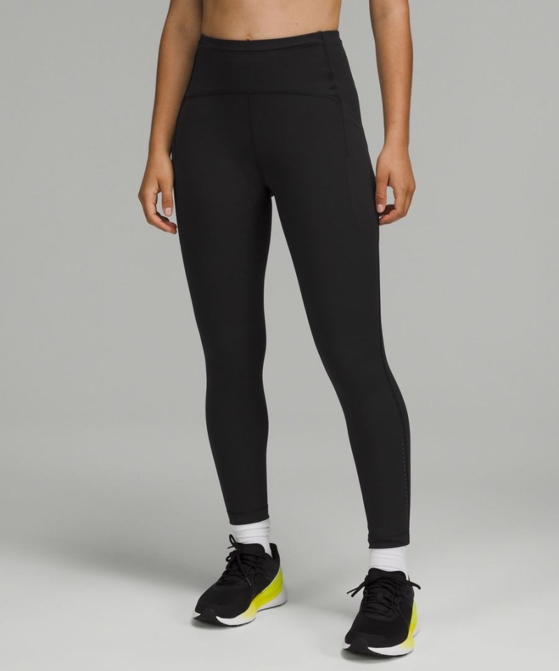 Lululemon Swift Speed High-Rise Tight 25 Leggings Damen Schwarz | 4690YVOXW