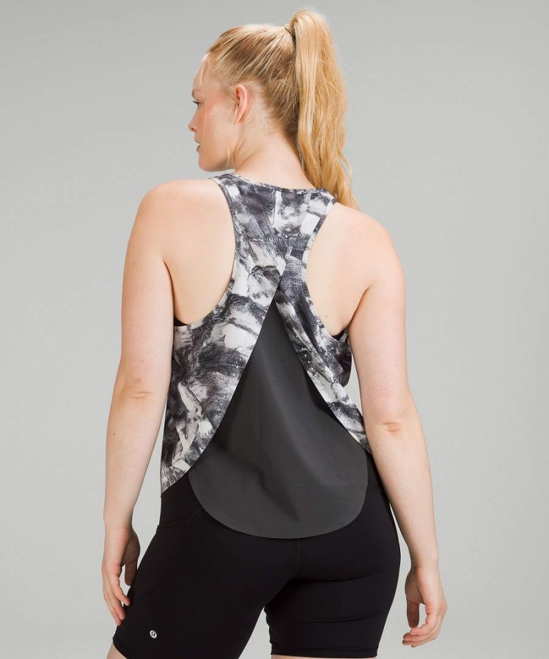 Lululemon Swift Ventilated Racerback Lauf Tanktop Damen Grau Mehrfarbig | 2391VFWUH