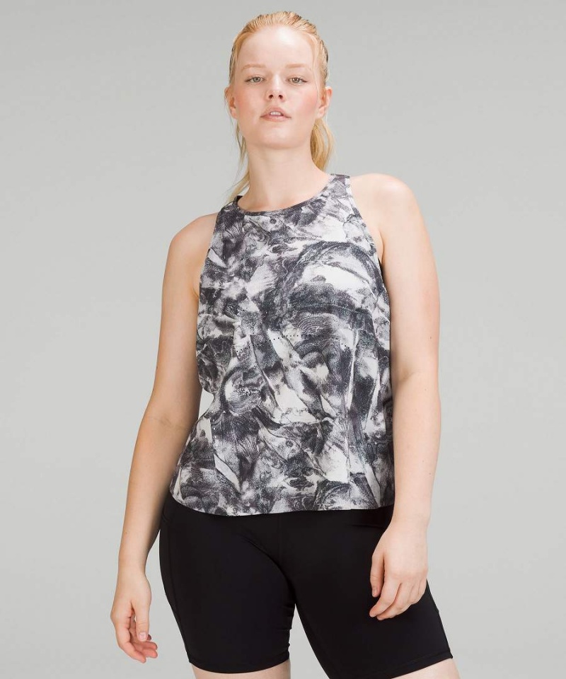 Lululemon Swift Ventilated Racerback Lauf Tanktop Damen Grau Mehrfarbig | 2391VFWUH