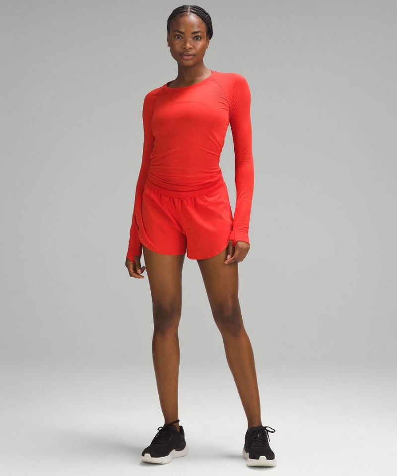 Lululemon Swiftly Tech 2.0 Langarmhemd Damen Rot | 5728QOVTH