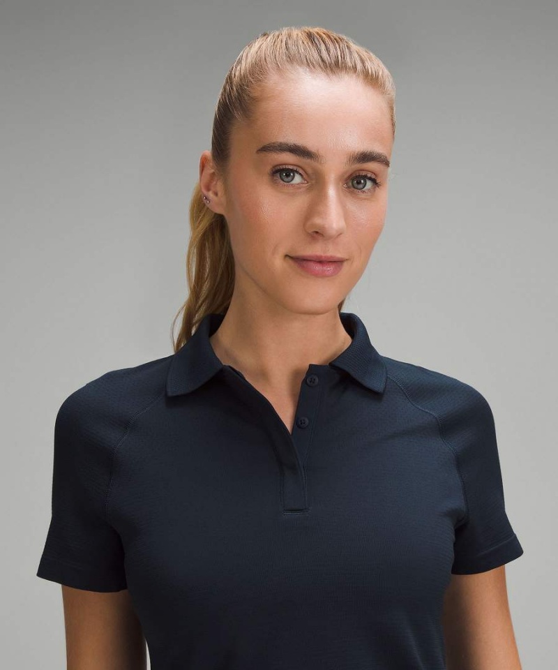 Lululemon Swiftly Tech Kurzes-Sleeve Polo Shirts Damen Navy Navy | 1703PULAX