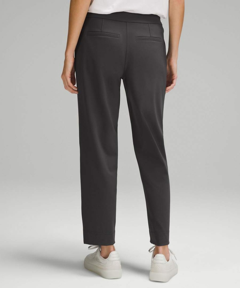 Lululemon Tapered-Leg Mid-Rise 7/8 Length Luxtreme Hose Damen Tiefesgrau | 1985VGHAN