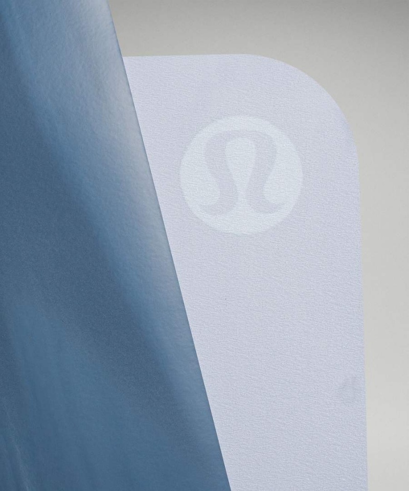 Lululemon The Mat 3mm Made With FSC™ Certified Rubber Yogamatten Damen Blau Blau Weiß Blau | 7624DTWAY