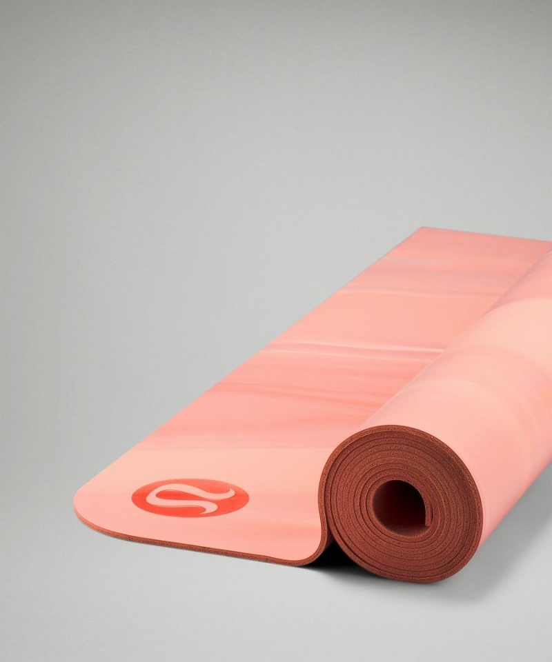 Lululemon The Mat 3mm Made With FSC™ Certified Rubber Yogamatten Damen Rosa Rosa Weiß Rosa | 2054ZBSVU