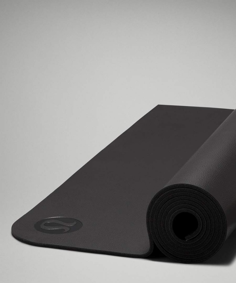 Lululemon The Mat 5mm Made With FSC™ Certified Rubber Textured Yogamatten Damen Schwarz | 9312VFNKL