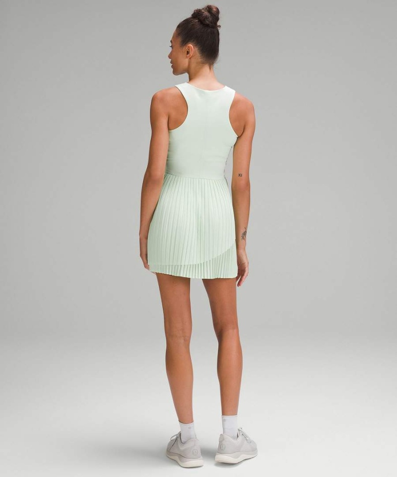 Lululemon Tiered Pleats Tennis Kleid Damen Grün | 0627BYZGX