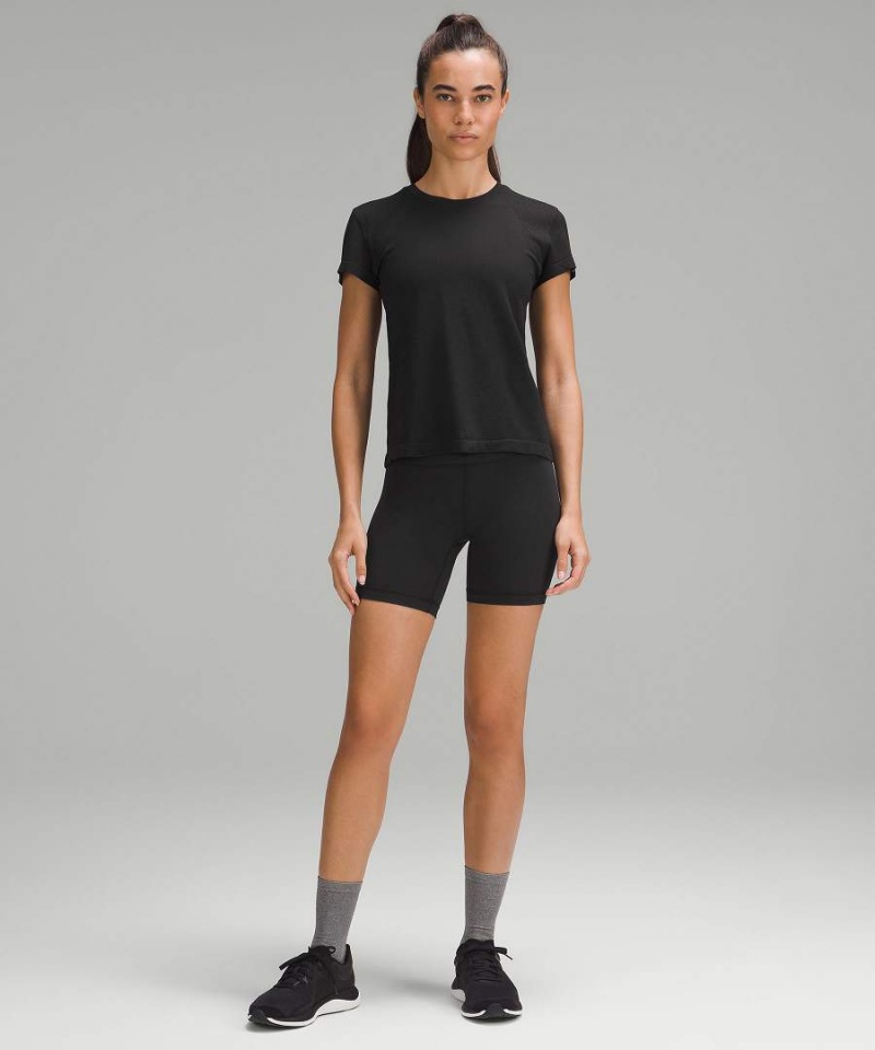 Lululemon Train to Be Kurzes-Sleeve T-shirts Damen Schwarz Schwarz | 3628XBZEF