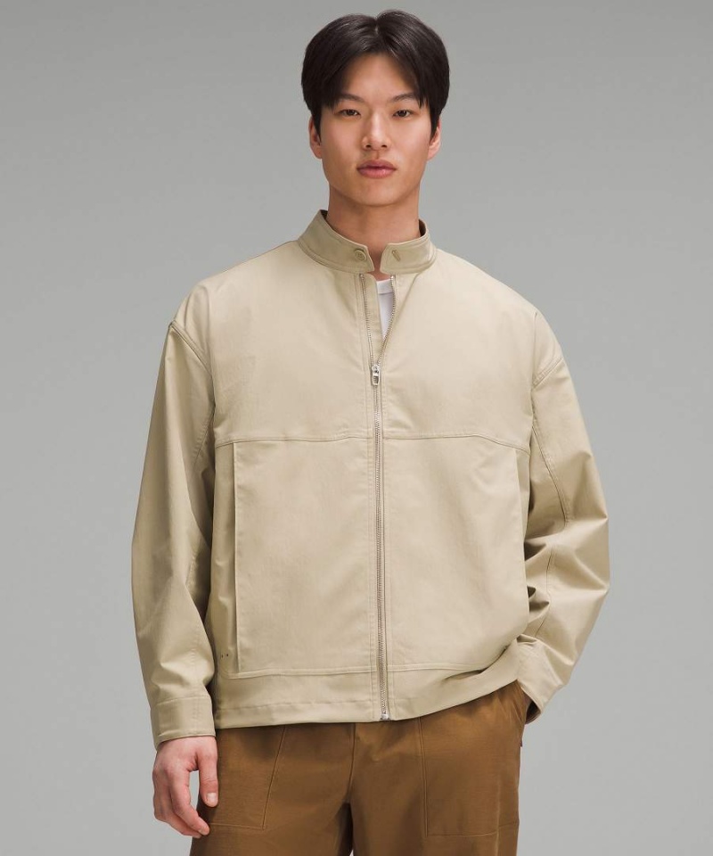 Lululemon Twill Full-Zip Jacken Herren Khaki | 3456MKXIT