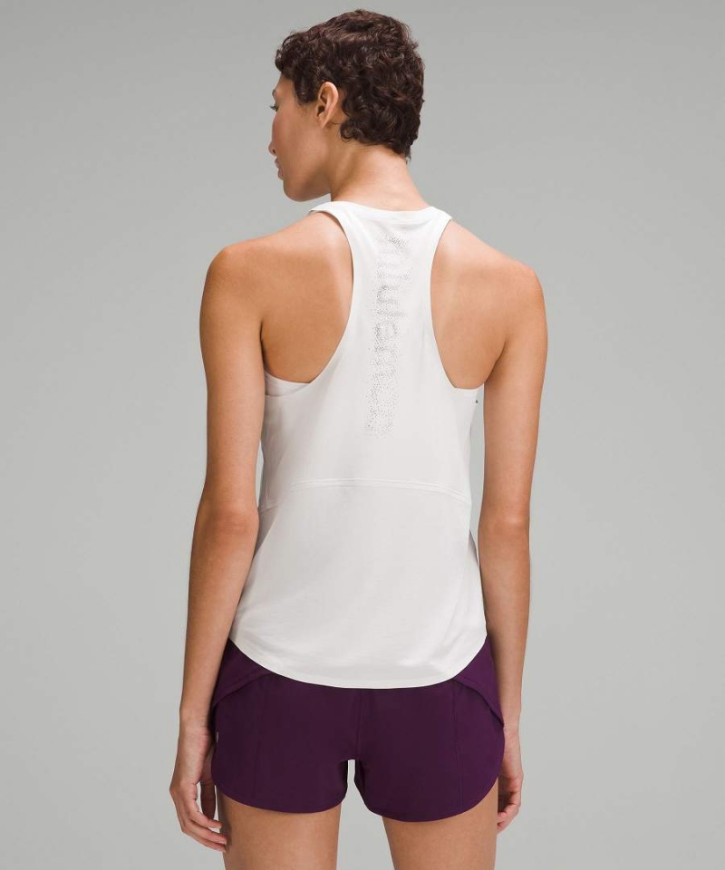 Lululemon Ultralight Reflective Lauf Tanktop Damen Weiß | 6982DPYCU