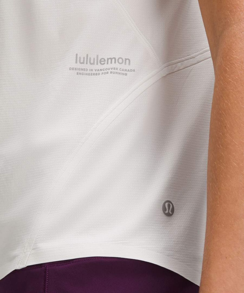 Lululemon Ultralight Reflective Lauf Tanktop Damen Weiß | 6982DPYCU