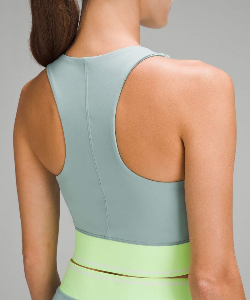 Lululemon V-Taille Cropped Tennis Tanktop Damen Weiß | 2604JNXAF