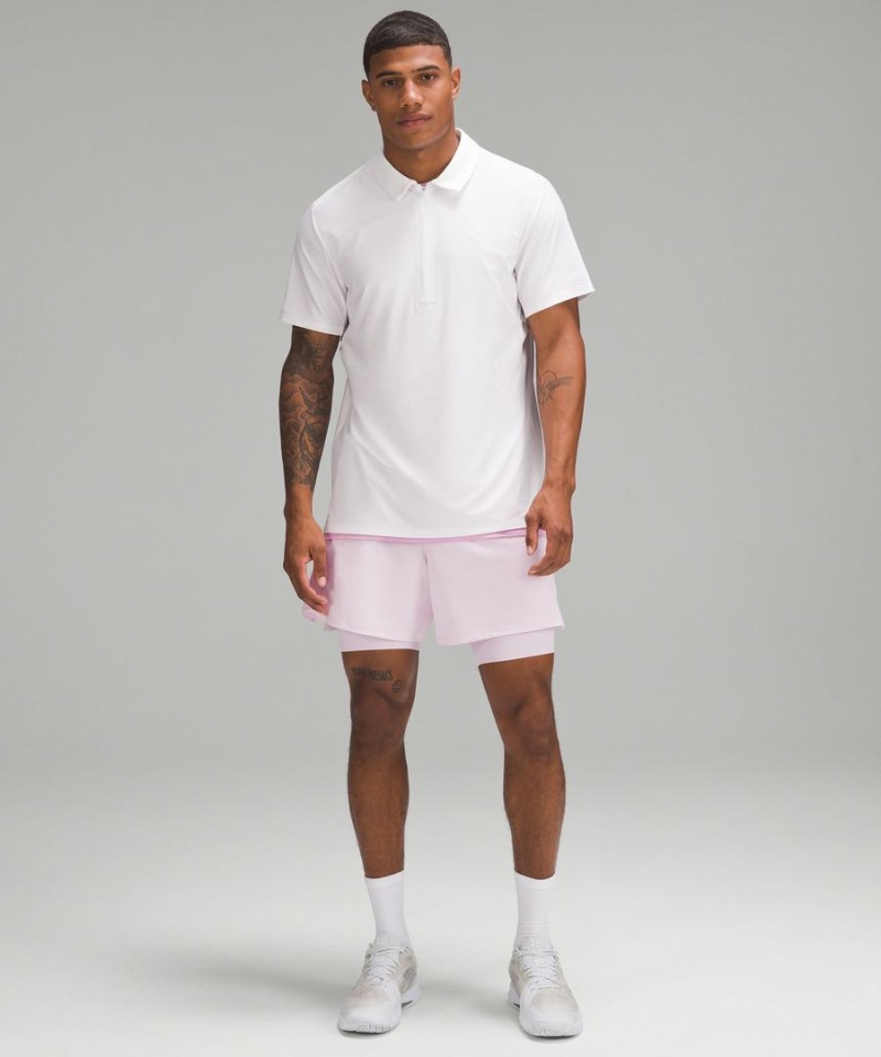 Lululemon Vented Tennis Kurze Hose Herren Rosa | 5183WVQXM