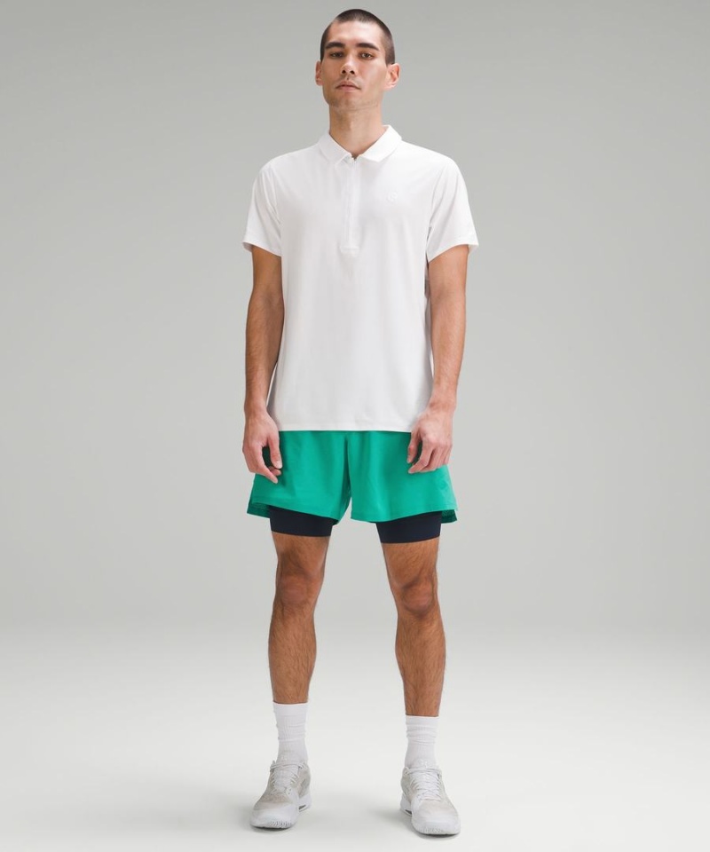 Lululemon Vented Tennis Kurze Hose Herren Grün | 4738FRPVL