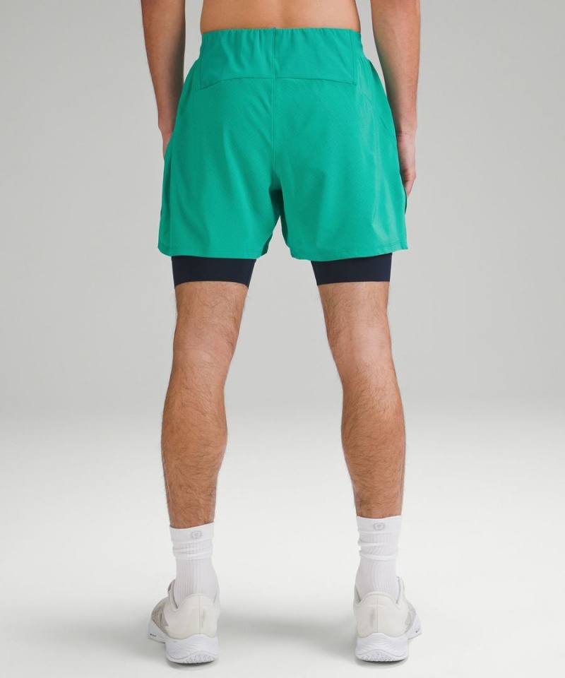 Lululemon Vented Tennis Kurze Hose Herren Grün | 4738FRPVL