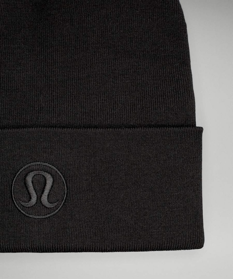 Lululemon Warm Revelation Mütze Herren Schwarz | 0725QCFHG