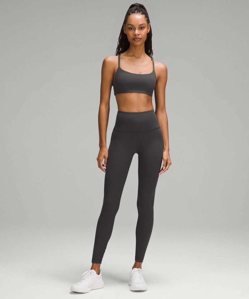 Lululemon Wunder Train High-Rise Gerippt 28