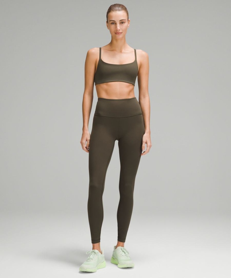 Lululemon Wunder Train High-Rise Gerippt 28