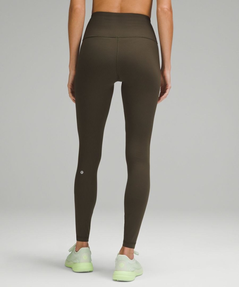 Lululemon Wunder Train High-Rise Gerippt 28