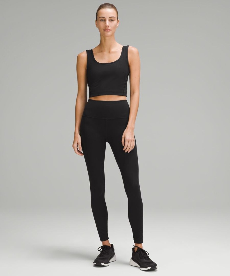 Lululemon Wunder Train High-Rise Gerippt 28