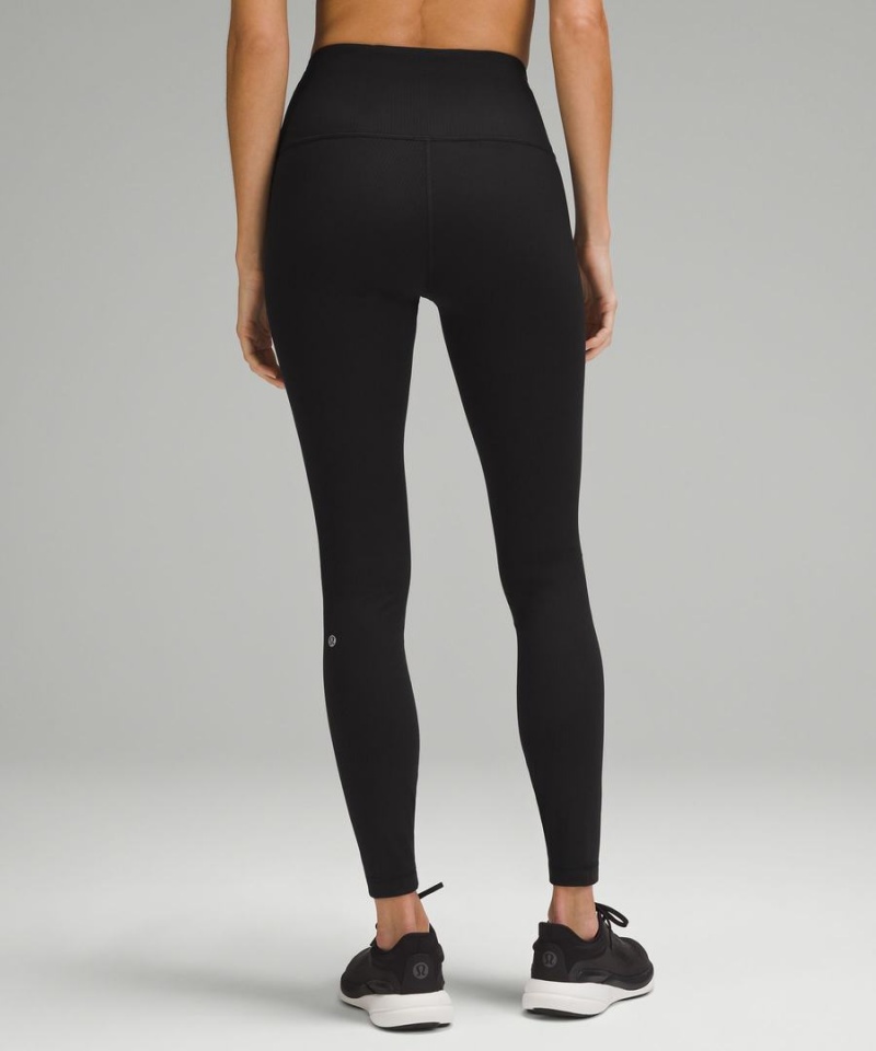 Lululemon Wunder Train High-Rise Gerippt 28