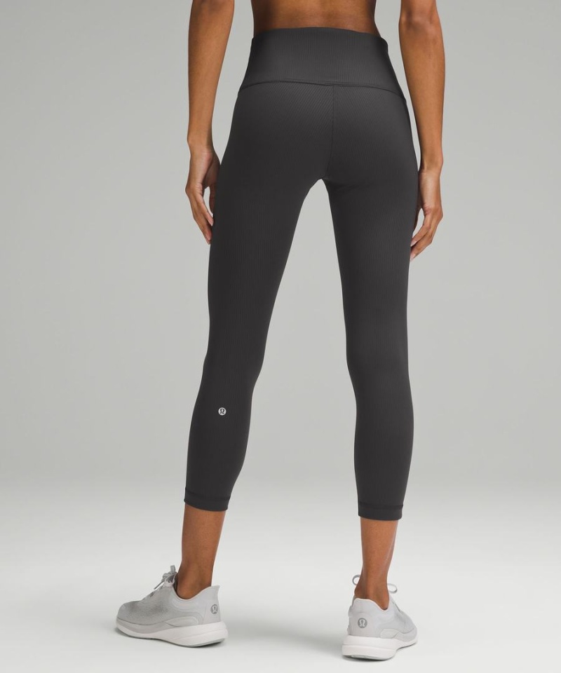 Lululemon Wunder Train High-Rise Gerippt Crop 23