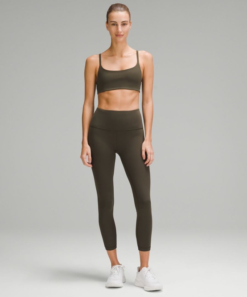 Lululemon Wunder Train High-Rise Gerippt Crop 23