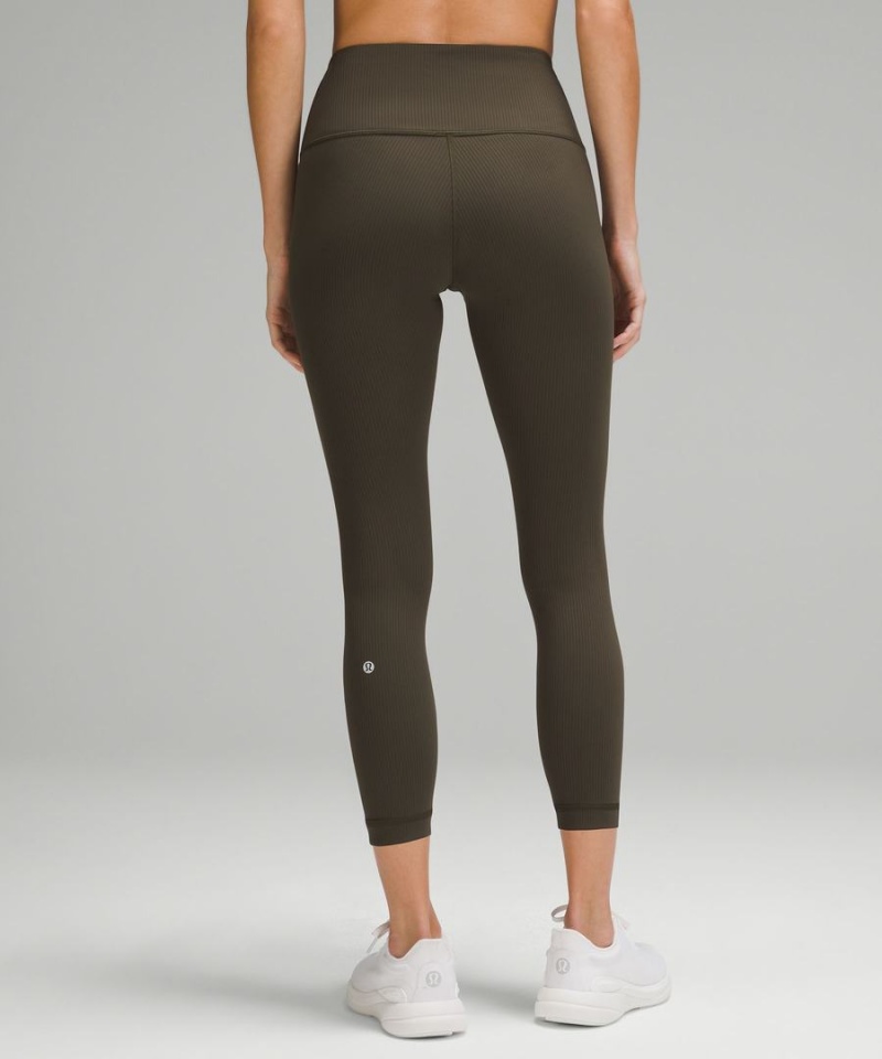 Lululemon Wunder Train High-Rise Gerippt Crop 23