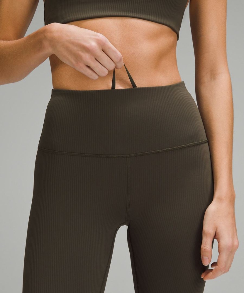 Lululemon Wunder Train High-Rise Gerippt Crop 23