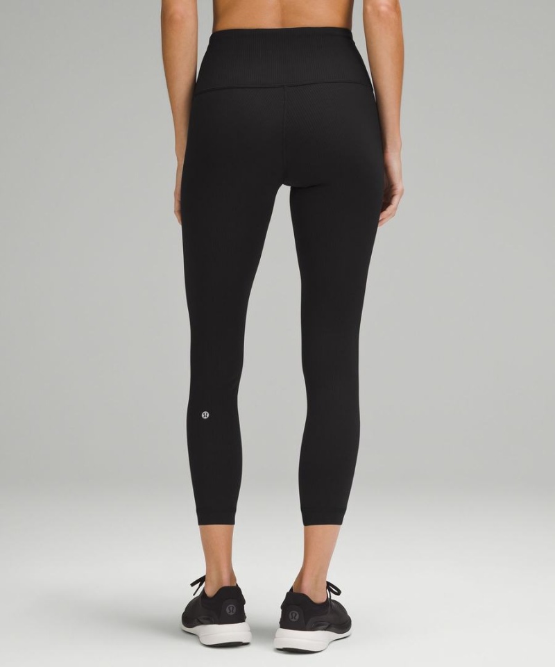 Lululemon Wunder Train High-Rise Gerippt Crop 23