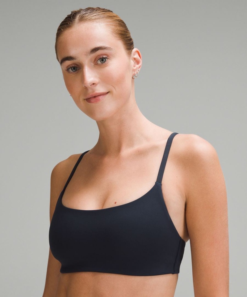 Lululemon Wunder Train Riemchen Racer Bra Light Support, A/B Cup Sport BH Damen Navy | 1689BGYOH