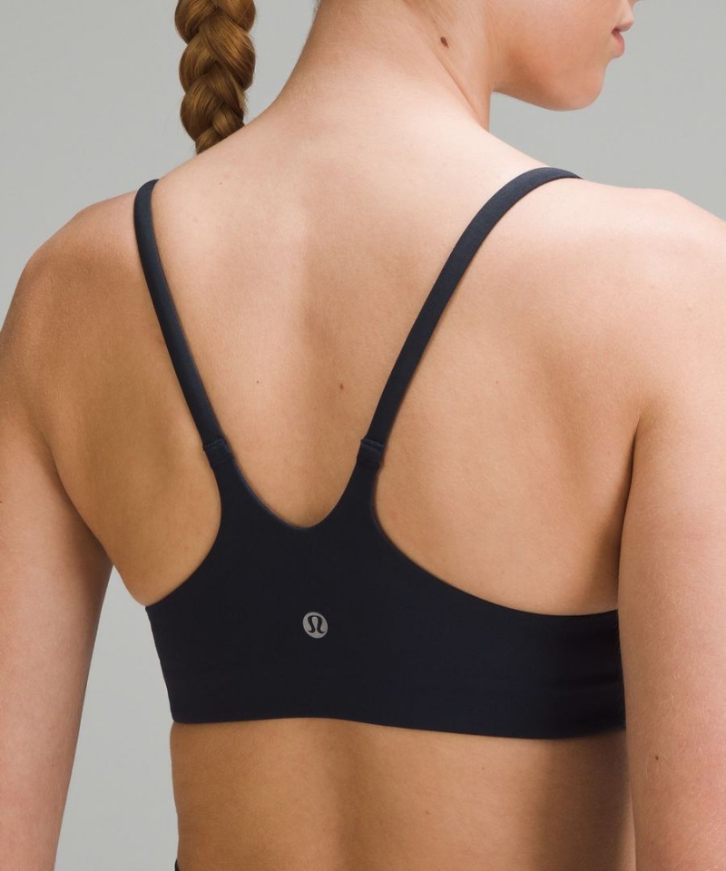 Lululemon Wunder Train Riemchen Racer Bra Light Support, A/B Cup Sport BH Damen Navy | 1689BGYOH