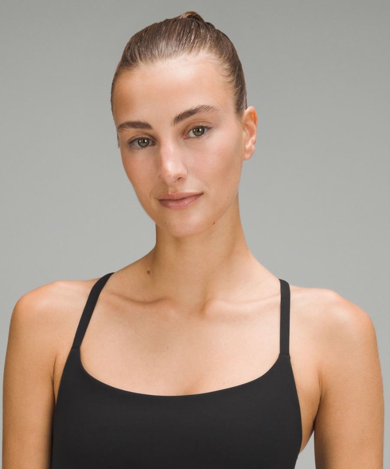 Lululemon Wunder Train Riemchen Racer Bra Light Support, A/B Cup Sport BH Damen Schwarz | 1768YWJHV